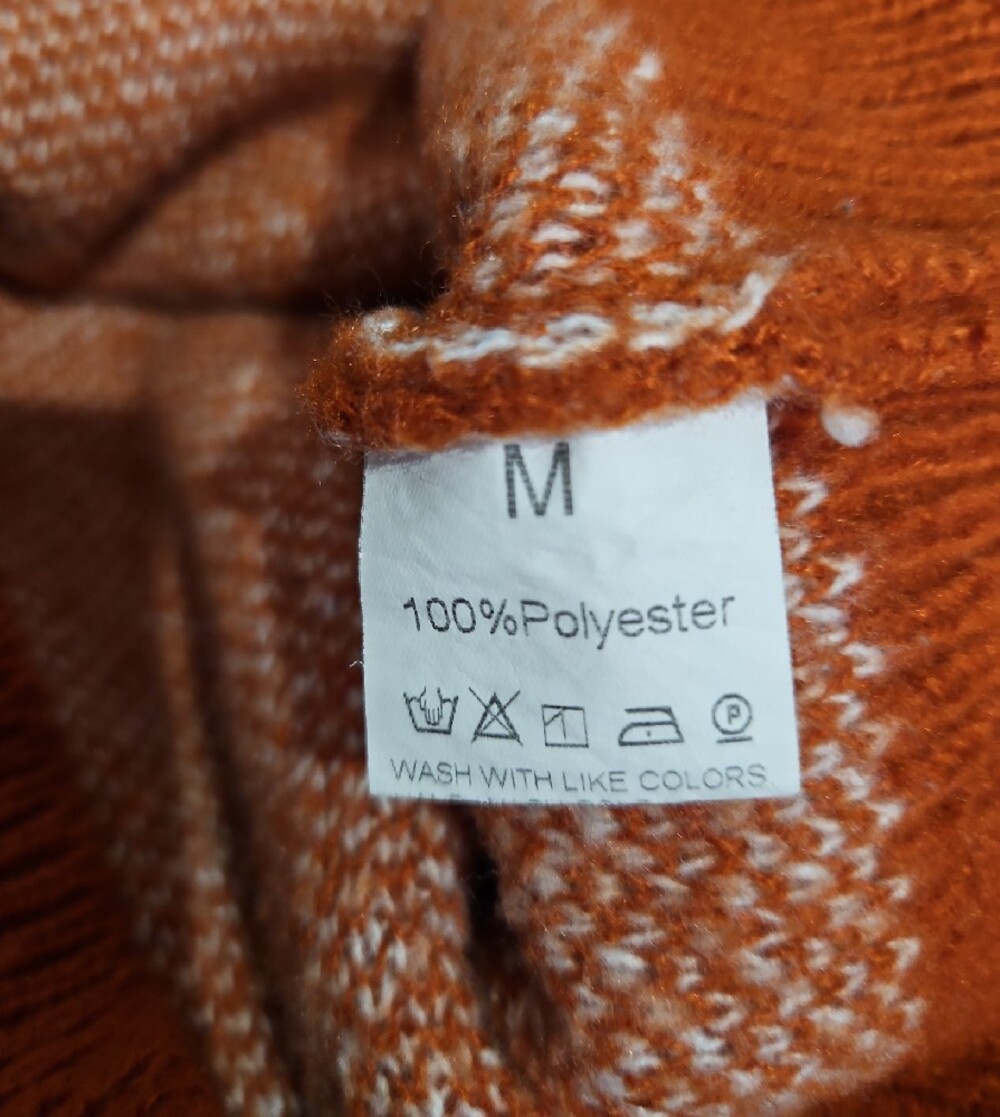 Autumn Woodland Squirrel Fair Isle Knit Sweater - Cozy Fall Cotttagecore - M - Picture 5 of 5